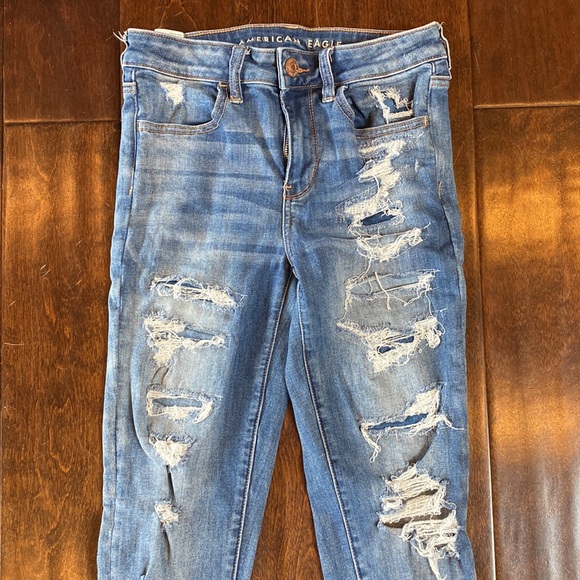 American Eagle Patched Skinny Jeans - Picture 2 of 6